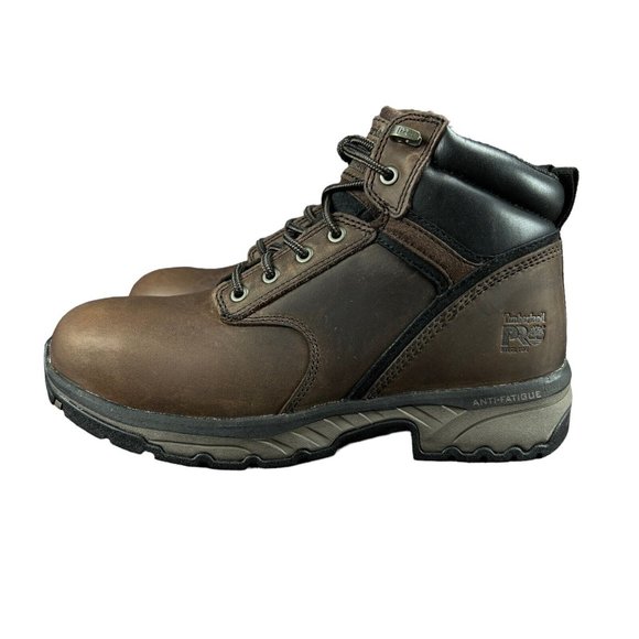 Timberland Pro Jigsaw 6" Steel Toe Brown Leather Work Boots Men's Sizes 8 - 13 M - Picture 3 of 9